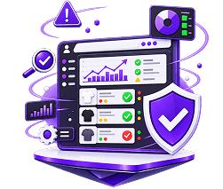 Ecommerce Store Building Services - a storefront dashboard with product rows, approval marks